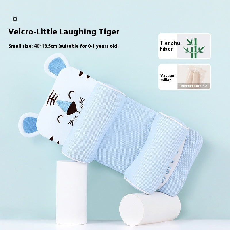 Baby Head Shaping Pillow 0-1 Year | Xiaomi Buckwheat Filling | Deformational Head Correction for Newborns | Breathable Anti-Rollover Infant Sleep Positioner
