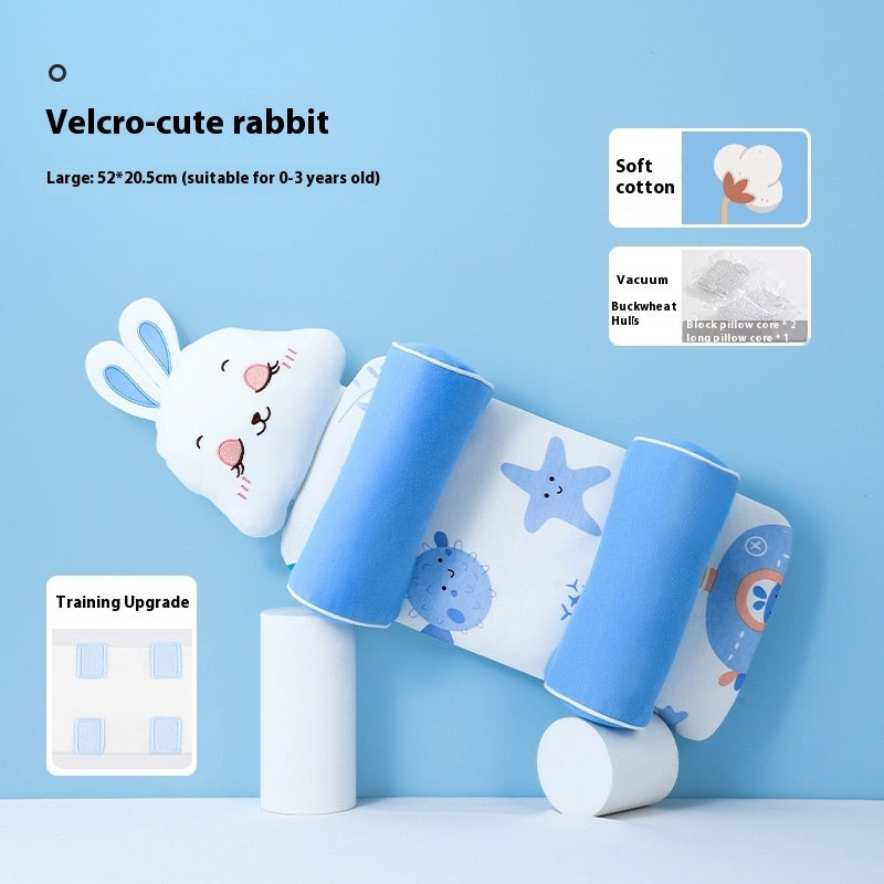 Baby Head Shaping Pillow 0-1 Year | Xiaomi Buckwheat Filling | Deformational Head Correction for Newborns | Breathable Anti-Rollover Infant Sleep Positioner
