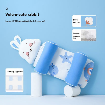 Baby Head Shaping Pillow 0-1 Year | Xiaomi Buckwheat Filling | Deformational Head Correction for Newborns | Breathable Anti-Rollover Infant Sleep Positioner