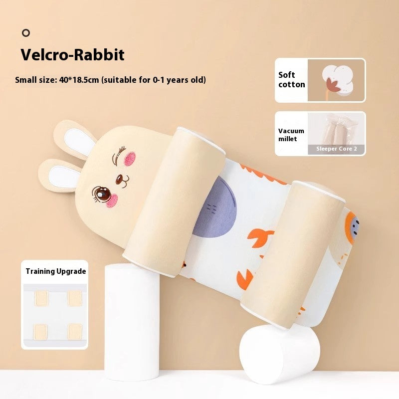 Baby Head Shaping Pillow 0-1 Year | Xiaomi Buckwheat Filling | Deformational Head Correction for Newborns | Breathable Anti-Rollover Infant Sleep Positioner