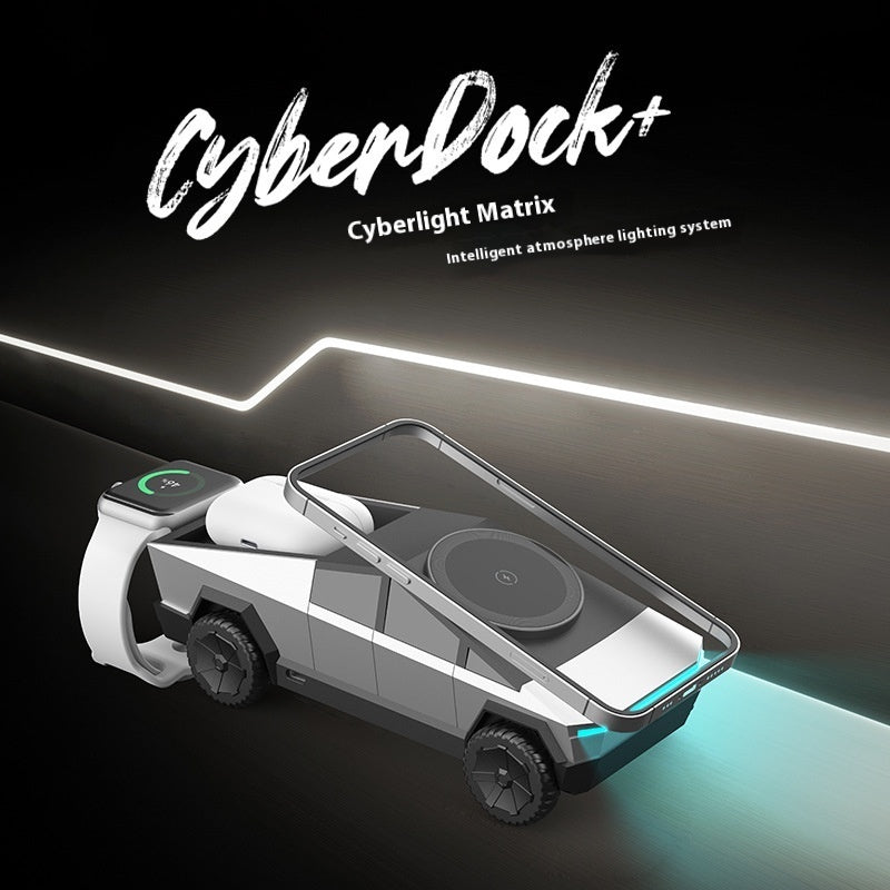 CyberDock Multifunctional 3 in 1 Wireless Charger