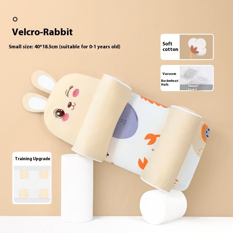 Baby Head Shaping Pillow 0-1 Year | Xiaomi Buckwheat Filling | Deformational Head Correction for Newborns | Breathable Anti-Rollover Infant Sleep Positioner