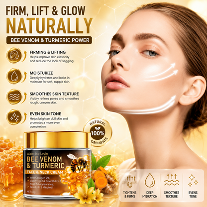 Bee Venom Instant Facial Lifting Cream – Firm, Tighten & Smooth Loose Skin | Hyaluronic Acid Anti-Aging Moisturiser for All Skin Types
