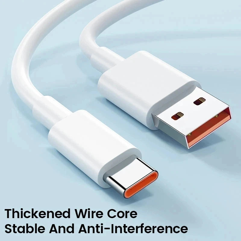 Fast Charger Type-C Cable For Xiaomi 10 11 12 Lite 13T Redmi Note 11T 12T 13 Pro POCO F4 F5 X4 GT X5 X6 iphone 15 pro and above Quick Charge