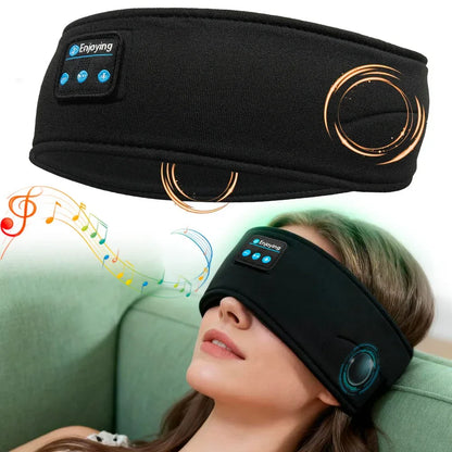 Wireless Eye Mask — Block Noise, Play Music, Sleep Deeper | Bluetooth Sports Headband for Travel & Rest