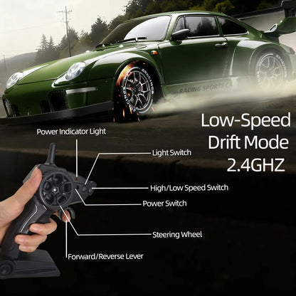 DriftStorm™ RC Car 1:10 Scale | 4WD All-Terrain Drift Racer | Brushless Motor | 60+ km/h | 2.4GHz Remote | Rechargeable