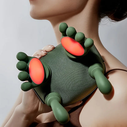 Bionic Finger Electric Neck Massager | Cordless Kneading Shiatsu Shoulder Massager | Portable Pain Relief Device for Home, Office & Travel Use