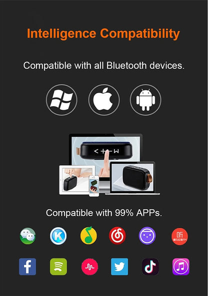 Portable Speakers Outdoor Bluetooth 5.0 Mini Oxford Loudspeaker Wireless Column 3D Stereo Music Player Surround Hifi sound Box