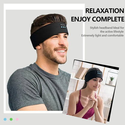 Wireless Eye Mask — Block Noise, Play Music, Sleep Deeper | Bluetooth Sports Headband for Travel & Rest