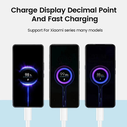 Fast Charger Type-C Cable For Xiaomi 10 11 12 Lite 13T Redmi Note 11T 12T 13 Pro POCO F4 F5 X4 GT X5 X6 iphone 15 pro and above Quick Charge