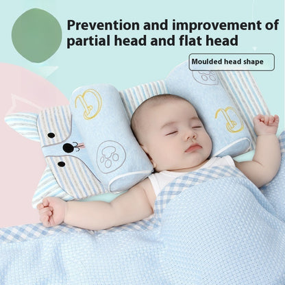 Baby Head Shaping Pillow 0-1 Year | Xiaomi Buckwheat Filling | Deformational Head Correction for Newborns | Breathable Anti-Rollover Infant Sleep Positioner
