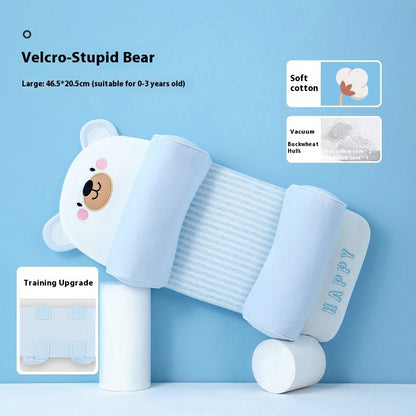 Baby Head Shaping Pillow 0-1 Year | Xiaomi Buckwheat Filling | Deformational Head Correction for Newborns | Breathable Anti-Rollover Infant Sleep Positioner