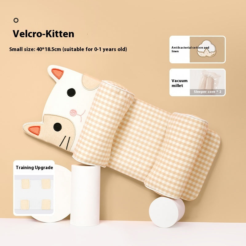 Baby Head Shaping Pillow 0-1 Year | Xiaomi Buckwheat Filling | Deformational Head Correction for Newborns | Breathable Anti-Rollover Infant Sleep Positioner