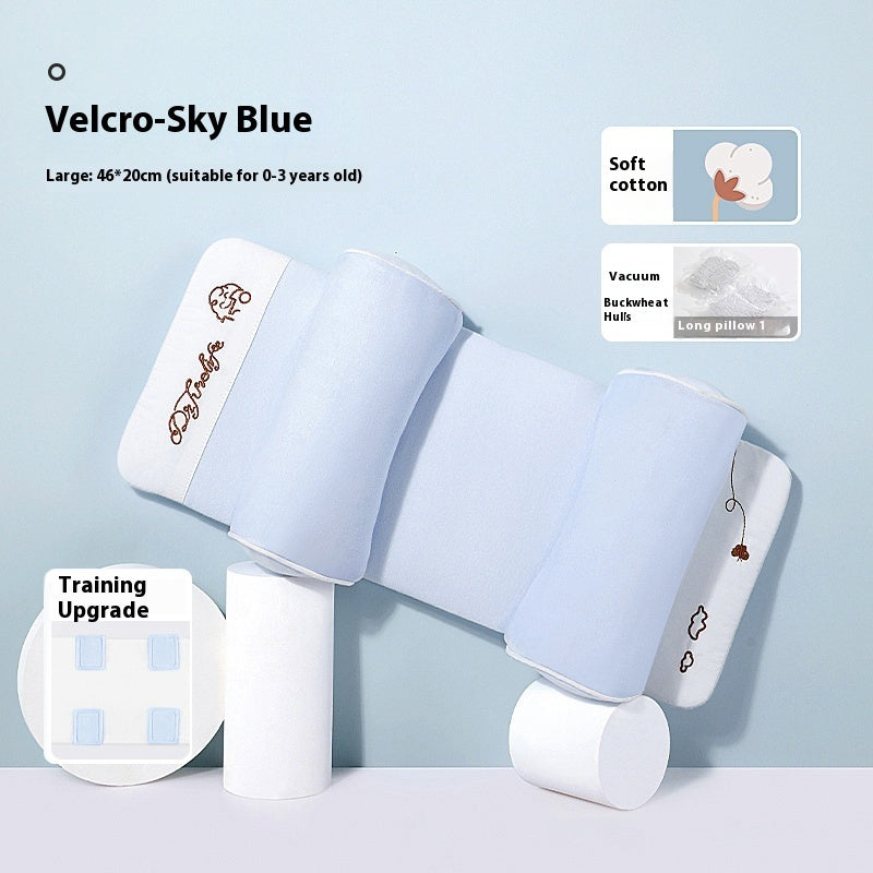 Baby Head Shaping Pillow 0-1 Year | Xiaomi Buckwheat Filling | Deformational Head Correction for Newborns | Breathable Anti-Rollover Infant Sleep Positioner