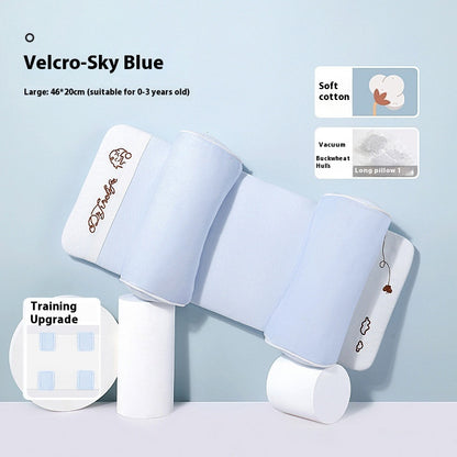 Baby Head Shaping Pillow 0-1 Year | Xiaomi Buckwheat Filling | Deformational Head Correction for Newborns | Breathable Anti-Rollover Infant Sleep Positioner